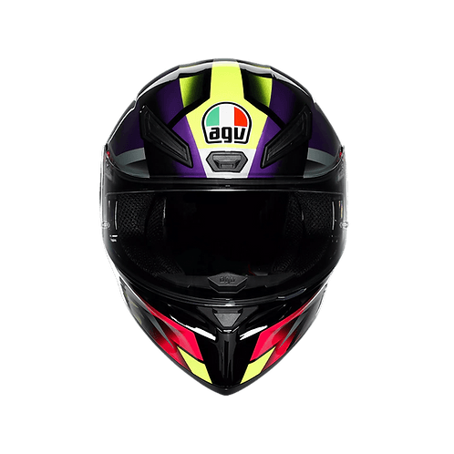 AGV K1 S HELMET - FASTLAP BLACK/PURPLE/PINK (ISI & ECE2206)
