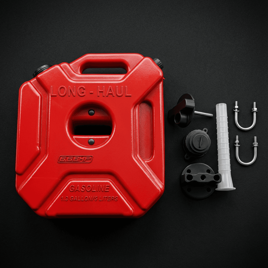 66BHP Jerry Can RED - with key barrel - single
