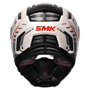 SMK Agnar Tektron Gloss Pearl White Grey Red (GL163) Helmet 4