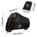 Bike Cover H2O BLACK (210D) - XL 4