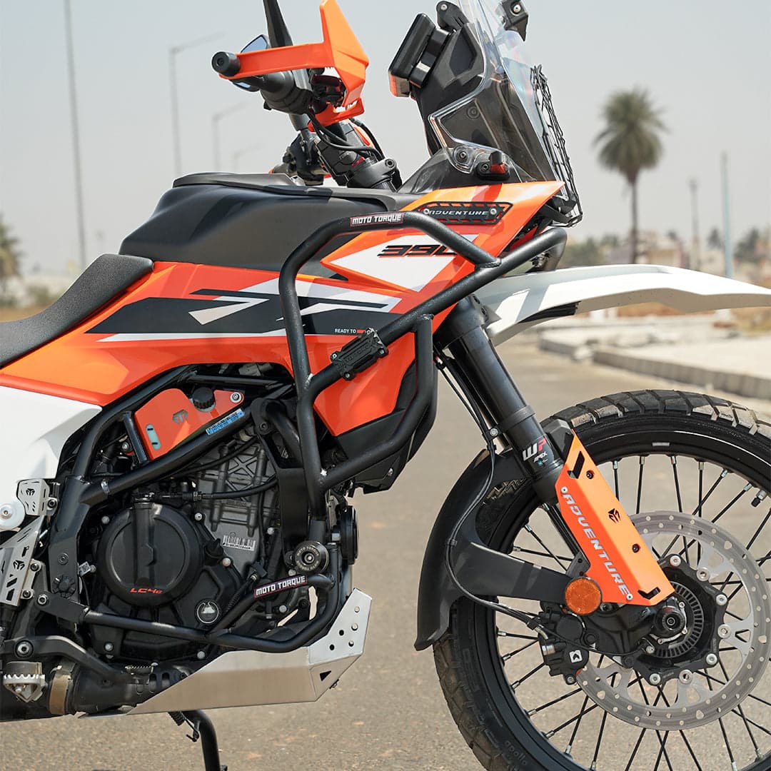 BLACK CRASH GUARD FOR KTM 250/390 ADVENTURE/ADVENTURE X