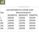 Bike Cover H2O BLACK (210D) 3