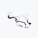 APACHE RTX 300 RAPTOR CRASHGUARD UPPER & LOWER (WITH SLIDER) WHITE 2