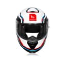 Thunder 3 SV Pro Blaze A7 - Motorcycle Riding Helmet (Gloss White/Fluor Blue/Red) 1