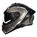 SMK Typhoon Aerot Gloss Black Grey (GL266) Helmet 3