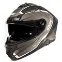 SMK Typhoon Aerot Gloss Black Grey (GL266) Helmet 4