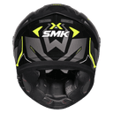 SMK Typhoon Azonix Gloss Black Grey Yellow (GL264) Helmet 2