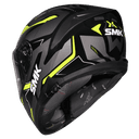 SMK Typhoon Azonix Gloss Black Grey Yellow (GL264) Helmet 3
