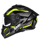 SMK Typhoon Azonix Gloss Black Grey Yellow (GL264) Helmet 5
