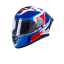 MT Thunder 3 SV Spoiler Breezer A17 Gloss White Blue Red Helmet 1