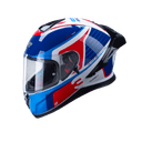 MT Thunder 3 SV Spoiler Breezer A17 Gloss White Blue Red Helmet 4