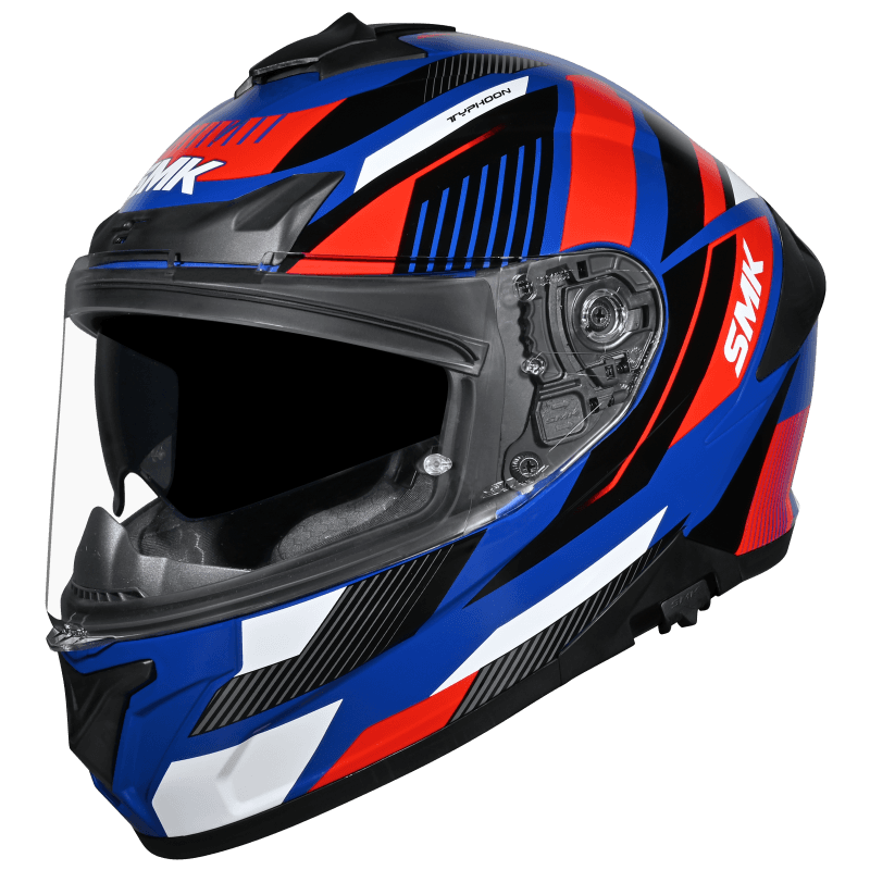 SMK Typhoon Sparko Gloss Blue Red White (GL531) Helmet