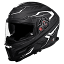SMK Agnar Tektron Gloss Black Grey White (GL261) Helmet 2