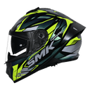 SMK Typhoon Rival Gloss Black Blue Yellow (GL254C) Helmet 2