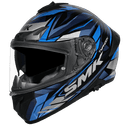 SMK Typhoon Rival Gloss Black Blue Grey (GL256) Helmet 4