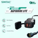Simtac RapidRide Lite Dual Port Bike Charger (USB-A + Type-C) | Fast Charging 1
