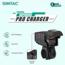 Simtac rapidride pro 51w with USB-A & Type-C charger with voltmeter 6