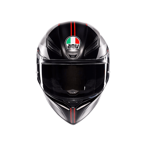 AGV K1 S HELMET - LAP MATT BLACK/GREY/RED (ISI & ECE2206)
