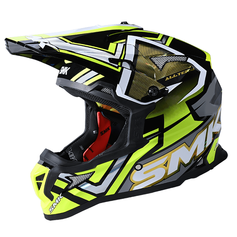 ALLTERRA X-ACES GL264 Offroad Helmet (Chrome Graphic)
