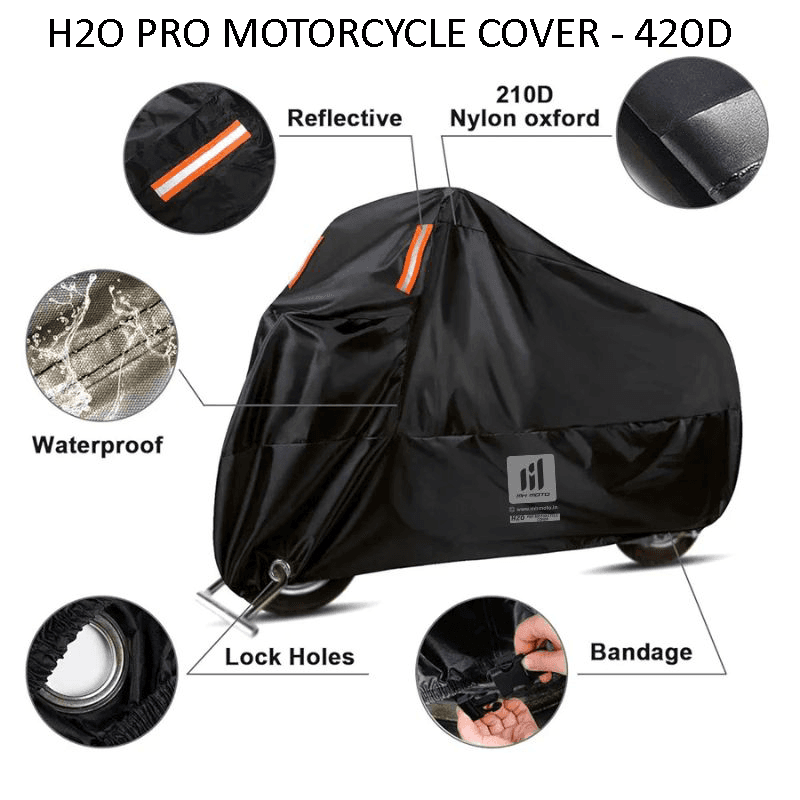 H2O PRO 420D Motorcycle Black Cover