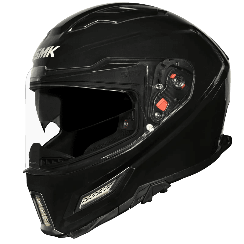 SMK Agnar Solid Gloss Black (GL200) Helmet